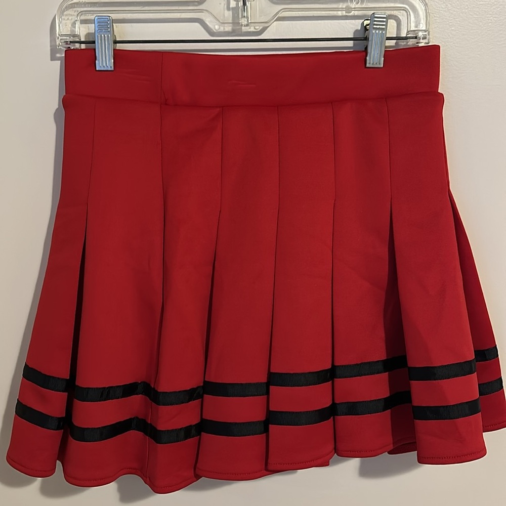 SPIRIT Red Cheerleading Skirt Womens Size M NWT - Picture 4 of 6